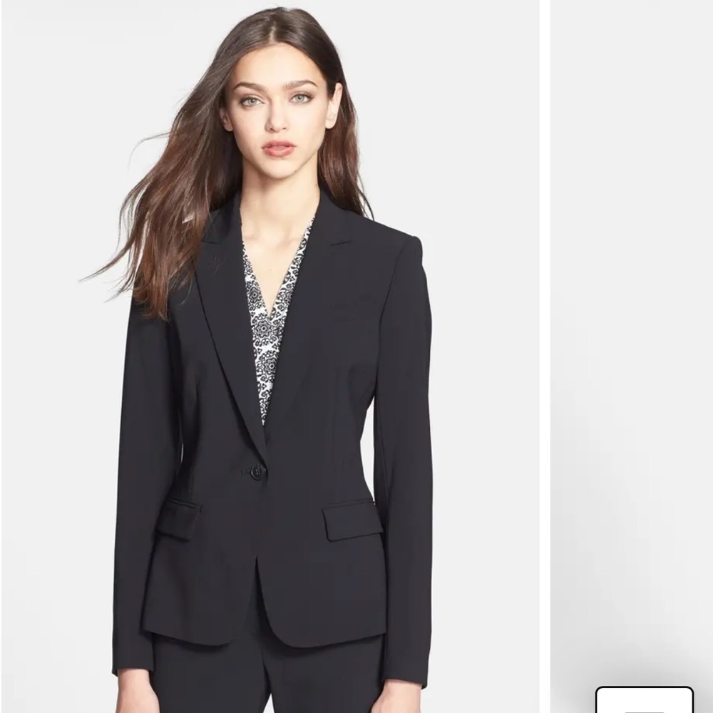 Theory Gabe B Tailored Navy Blazer Jacket size 2.
